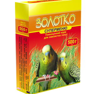 Корм "Золотко" для папуг "Суперменю" 500 г (Круг)
