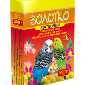 Корм "Золотко" для папуг "Квітковий" 500 г (Круг)