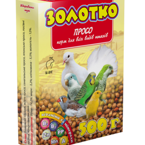 Корм "Золотко" для птахів "Просо" 500 г (Круг)