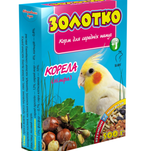 Корм "Золотко" для середніх папуг КОРЕЛЛА (Німфа) 500 г (Круг)