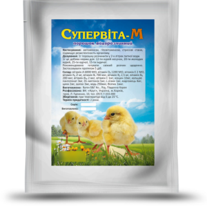 "Супервіта-М" - вітамінно-мінеральний комплекс для сг птиці, банка 1 кг (Круг)