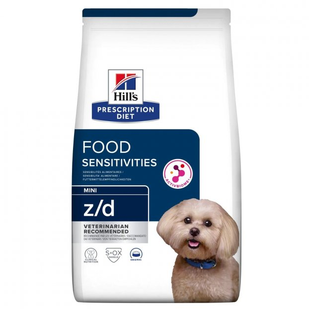 Корм для собак малих порід Хіллс Hills PD z/d Food Sensitivities Mini 1 кг при харчовій непереносимості