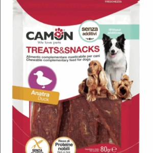 "Camon Treats & Snacks" - в'ялена закуска з качки для дорослих собак "пластини" , 80г 14шт/уп 14шт/уп
