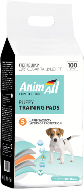 Пелюшки для собак AnimAll 60 х 45 см 100 шт