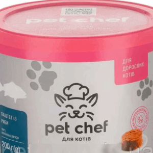 "Carnie Pet Chef"-паштет м'ясний для дорослих котів з  рибою, 360 г