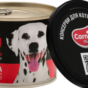 Консерви для собак Карні Carnie паштет м'ясний для дорослих собак з яловичиною 200 г