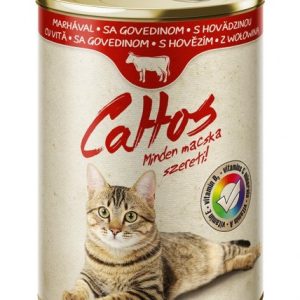 Вологий корм "Cattos" з яловичиною, 415г