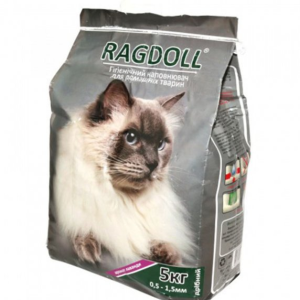Наповнювач для котячого туалету "Ragdoll" дрібний, 5 кг (зелений)