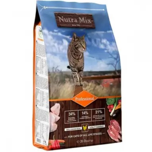 Сухий корм "Nutra Mix Cat Professional" для кошенят і активних котів, 9.07 кг