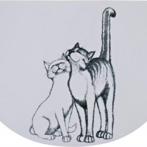 Килимок під миски для собак і котів Trixie Pussy Cat 40 x 30 см