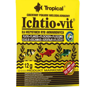 Сухий корм для акваріумних риб Тропікал Tropical Ichtio-Vit для рибок (пластівці), 12 г
