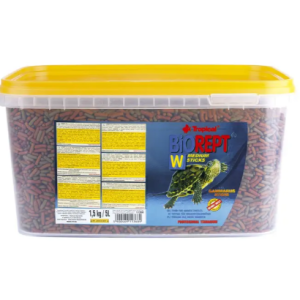 Сухий корм для водоплавних черепах Tropical у паличках "Biorept W" 5 л1.5кг