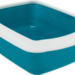 Туалет для котів з рамкою Trixie "Classic Litter Tray" бірюза 37*15*47 см