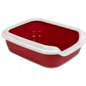Туалет для котів "Природа" Comfort M (41 х 30 х 13 см)Бордо