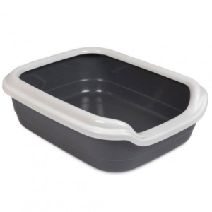 Туалет для котів "Природа" Comfort M (41 х 30 х 13 см)Сірий