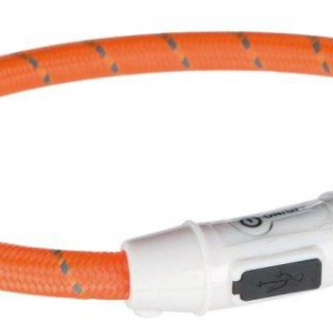 Нашийник Trixie 12704 що світиться з USB M-L 45 см 7 мм Помаранчевий