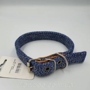 Нашийник 5524 25мм "MILANGE" одинарний (Синій)