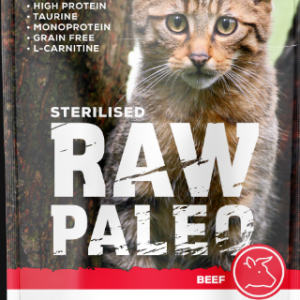 Вологий корм для котів Vet Expert Raw Paleo Sterilised Cat Beef з яловичиною, 100 г