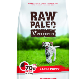 Сухий корм для цуценят Vet Expert Raw Paleo Puppy Large Beef з яловичиною, 12 кг