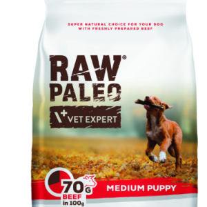 Сухий корм для щенят Vet Expert Raw Paleo Puppy Medium Beef з яловичиною, 2.5 кг