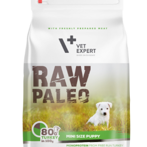 Сухий корм для цуценят Vet Expert Raw Paleo Puppy Mini Turkey з індичкою, 2.5 кг