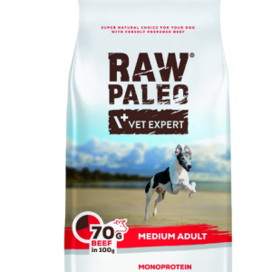 Сухий корм для собак Vet Expert Raw Paleo Adult Medium Beef з яловичиною, 10 кг