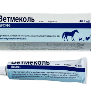 Ветмеколь мазь 40 г, Борщаговский ХФЗ