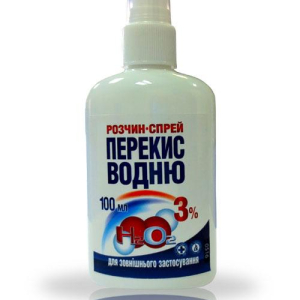 Перекис водню 3% р-н фл 100 мл спрей O.L.KAR (ветеринарний)