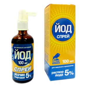 Йод 5% 100 мл (спрей) O.L.KAR. (Ветеринарний)