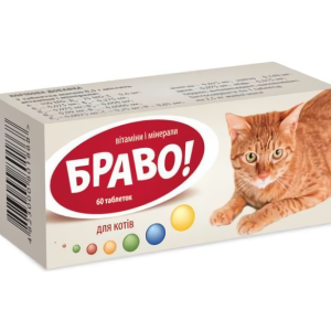 Вітаміни Браво №60 для котів, Артеріум