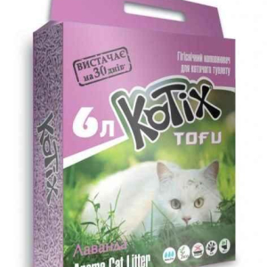 Наповнювач соєвий Kotix Tofu Lavender 2.55кг (6л) з ароматом лаванди для туалету
