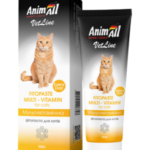 Фітопаста AnimAll VetLine мультивітамінна для котів, 100 г