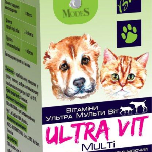 Вітаміни Ультра Мульті Віт для цуценят та кошенят 0.5 мл 140 шт Modes