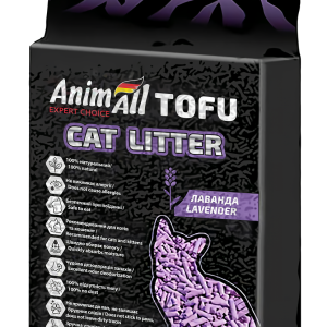 Наповнювач AnimAll Tofu (Тофу) соєвий для котів з ароматом лаванди 2.6 кг (6 л)