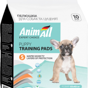 Пелюшки AnimAll Puppy Training Pads для собак і цуценят 60 х 45 см, 10 шт