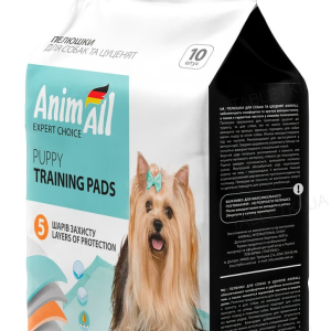 Пелюшки AnimAll Puppy Training Pads для собак і цуценят 60 х 60 см, 10 шт