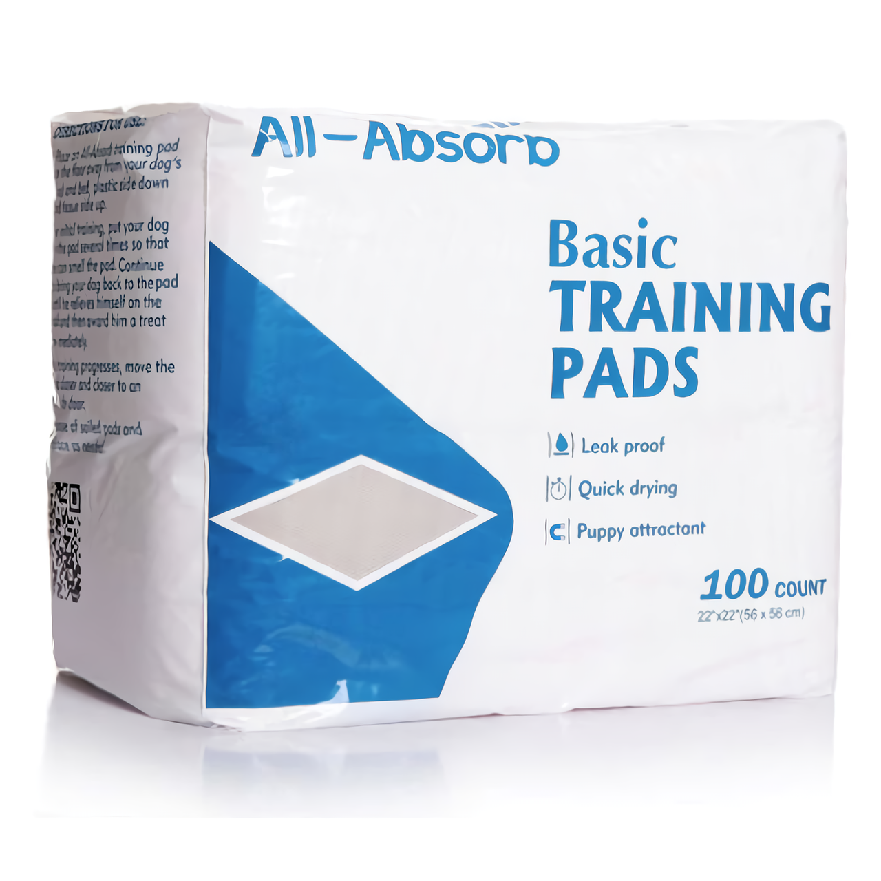 Гігієнічні поглинаючі пелюшки для собак All Absorb Basic 56 х 56 см, 100 шт
