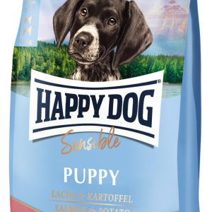 Сухий корм Happy Dog Sens Puppy Lachs для цуценят усіх порід віком з 1 до 6 місяців (лосось та картопля), 1 кг