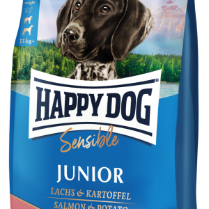 Happy Dog Sens Junior Lachs сухой корм для юниоров средних и больших пород собак (7 - 18 мес.), 1 кг