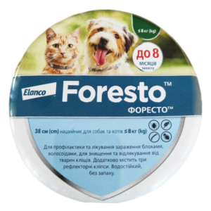 Нашийник Foresto (Форесто) 38 см для кішок і собак дрібних порід Elanco (термін до 05.2028 р)