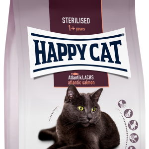 Happy Cat Sterilised Atlantik Lachs сухий корм для стерилізованих кішок та кастрованих котів з лососем, 1.3 кг