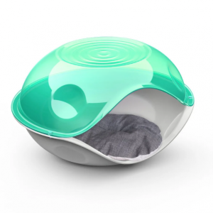 Будинок-печера Duck Plain Transparent для котів та собак, розмір 57 x 48 x 32 см
