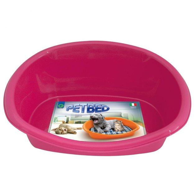 Пластиковий лежак Lettino для собак та кішок, розмір 46 x 35 х 18 см