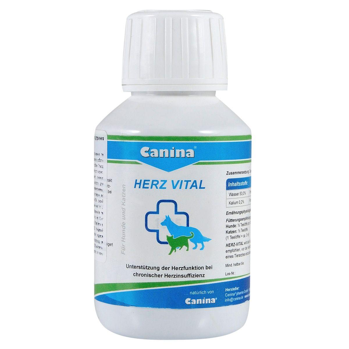 Препарат Canina Herz-Vital для серцево-судинної системи у котів та собак, 100 мл