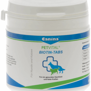 "Canina PETVITAL Biotin-Tabs" для вибагливих собак та котів, 100 г