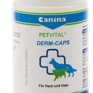 Добавка Canina Petvital Dеrm-Caps для вовни собак та кішок, 100 таблеток