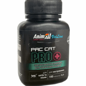 AnimAll VetLine PAC CAT PRO для котів і кішок (0.5 г х 100 таблеток)
