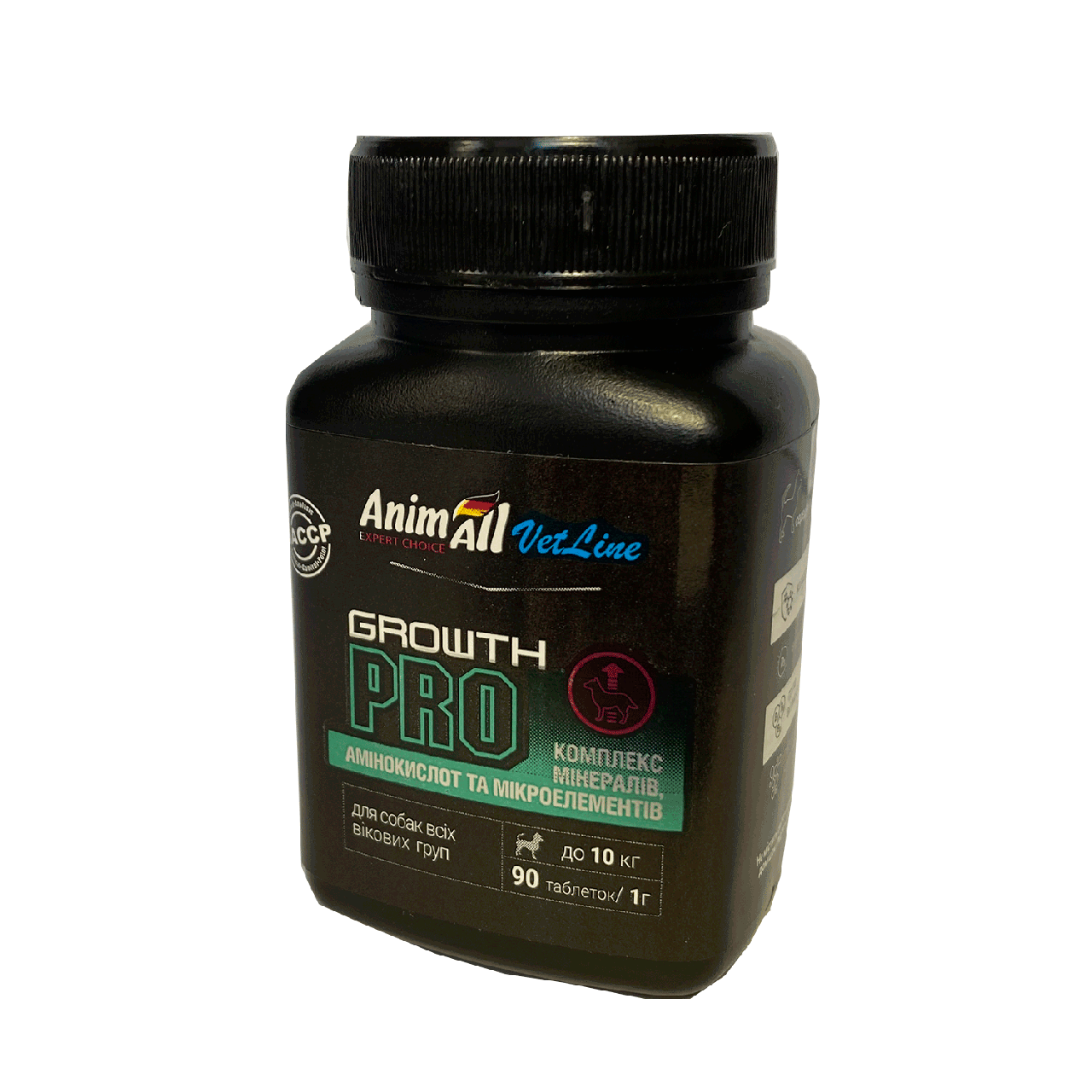AnimAll VetLine Growth  PRO для малих порід собак (1 г х 90 таблеток)