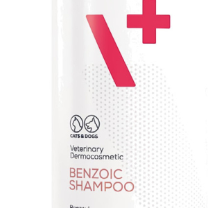 Антибактеріальний протигрибковий шампунь Vet Expert Benzoic Shampoo для котів і собак із жирною шкірою, 250 мл