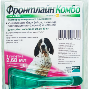 Frontline Combo (Фронтлайн Комбо) Спот-он краплі від бліх і кліщів для собак 20 - 40 кг